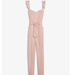 Pink ruffle express jumpsuit